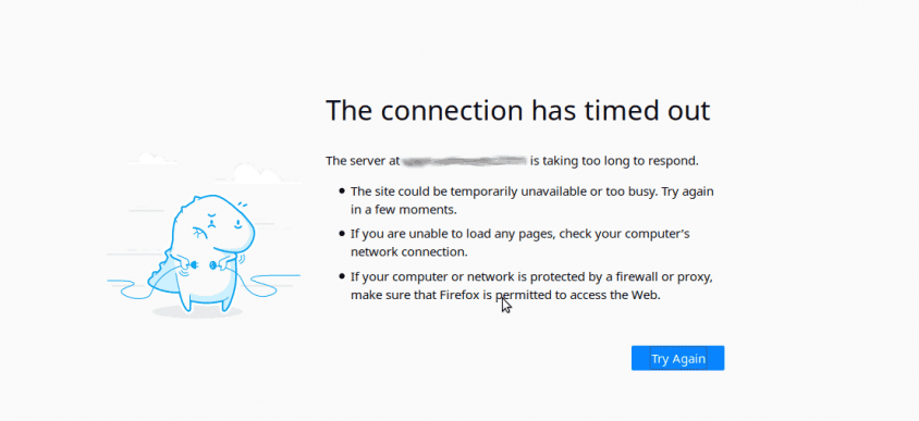 Connection Timed Out error (Most common issues)
